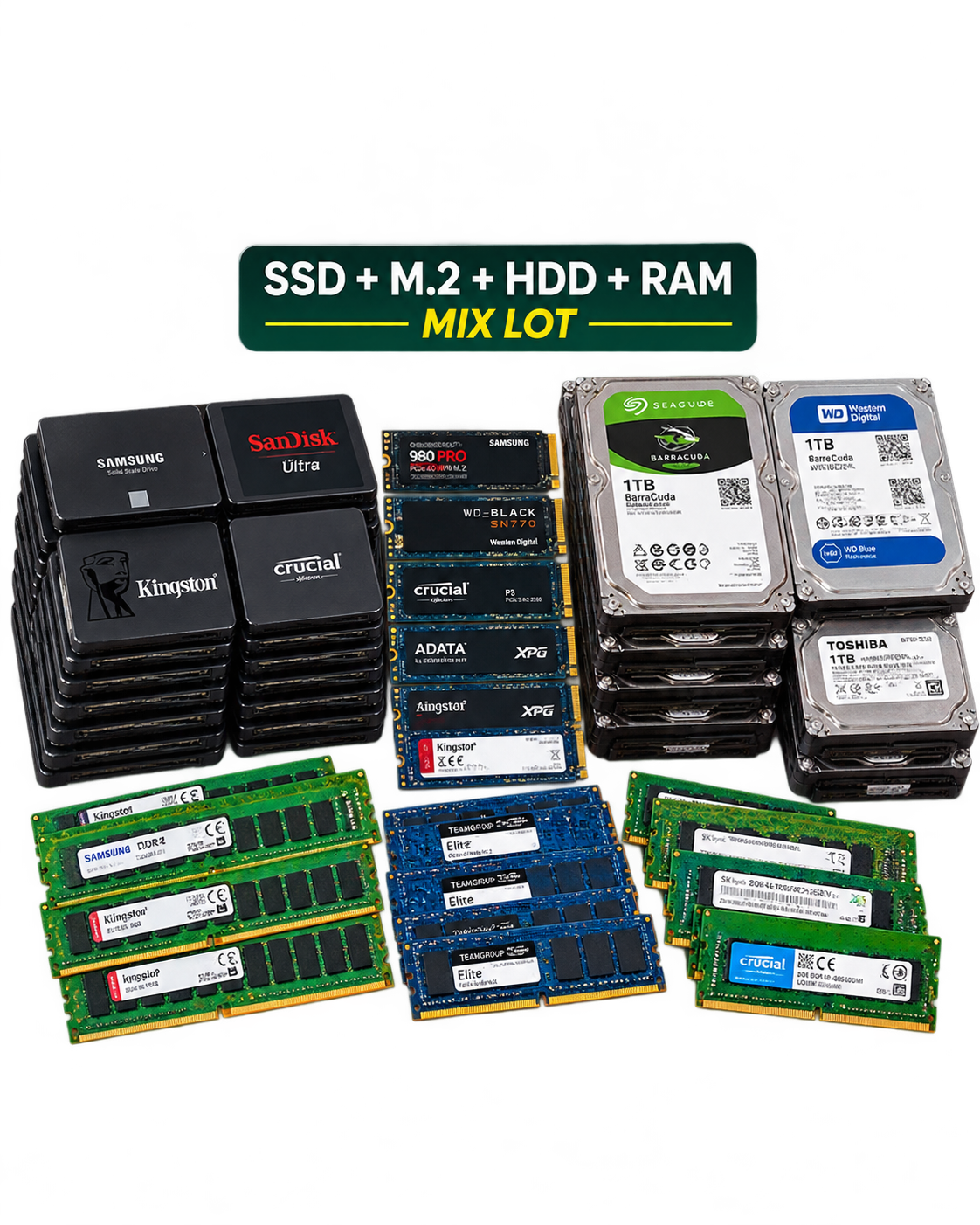 Sell Your SSD, HDD, M.2 & RAM